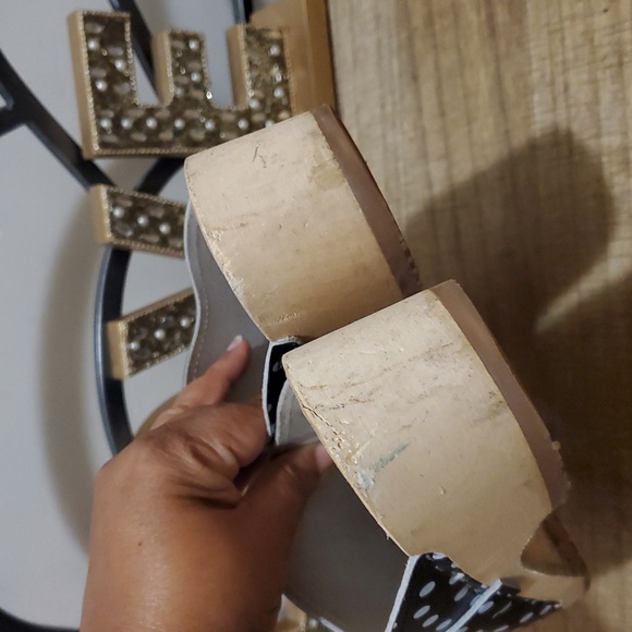 VERKA Women's Wooden Black Pokadots Clogs from Sweden - LEDIG Sz 8-8.5 - Picture 8 of 14